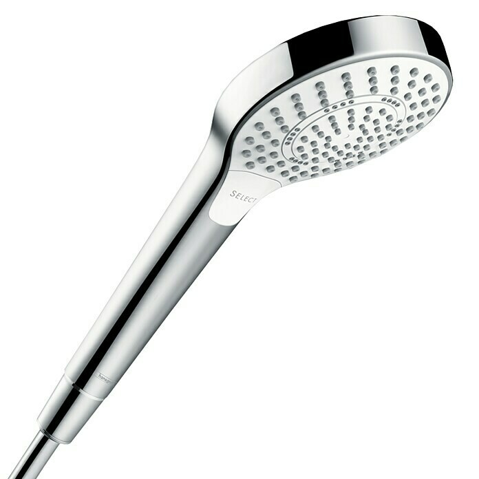 Hansgrohe Handbrause Croma Select S (Anzahl Funktionen: 3, Durchmesser: 11 cm, Weiß/Chrom)