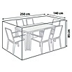 Sunfun Funda protectora para conjunto (Medio, L x An: 250 x 140 cm, Poliéster)