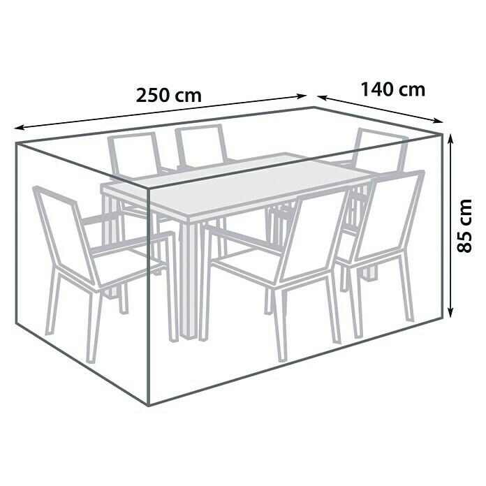 Sunfun Sitzgruppen-SchutzhülleMittel, L x B: 250 x 140 cm, Polyester Unknown