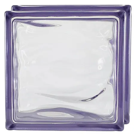 Bloque de vidrio Agua Reflejos violeta