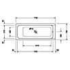 Duravit D-Code Badewanne (170 x 70 cm, Ablauf: Mittig, Sanitäracryl, Weiß)