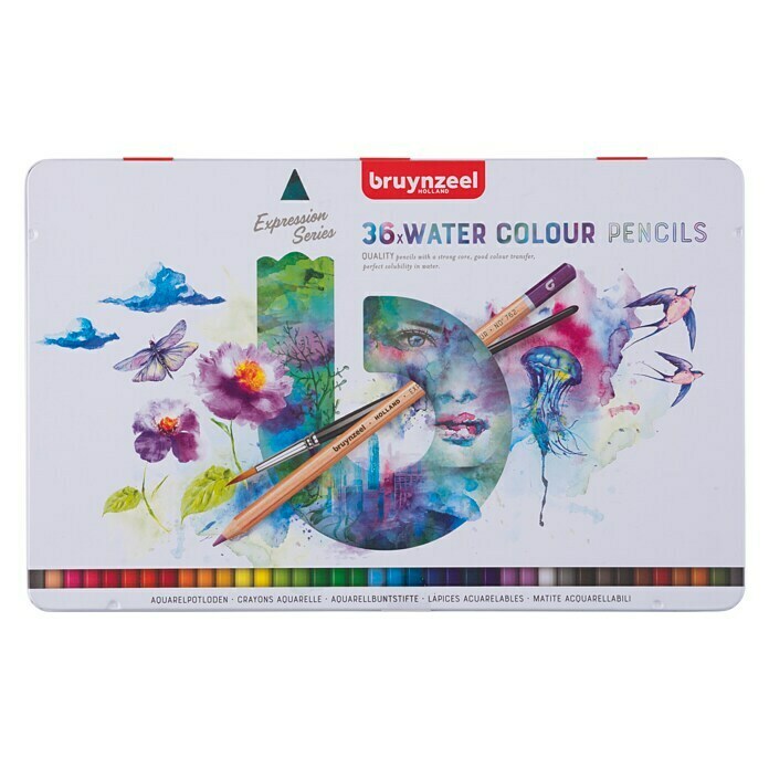 Talens Bruynzeel Set lápices de colores Expression Aquarel  (36 uds., Multicolor)