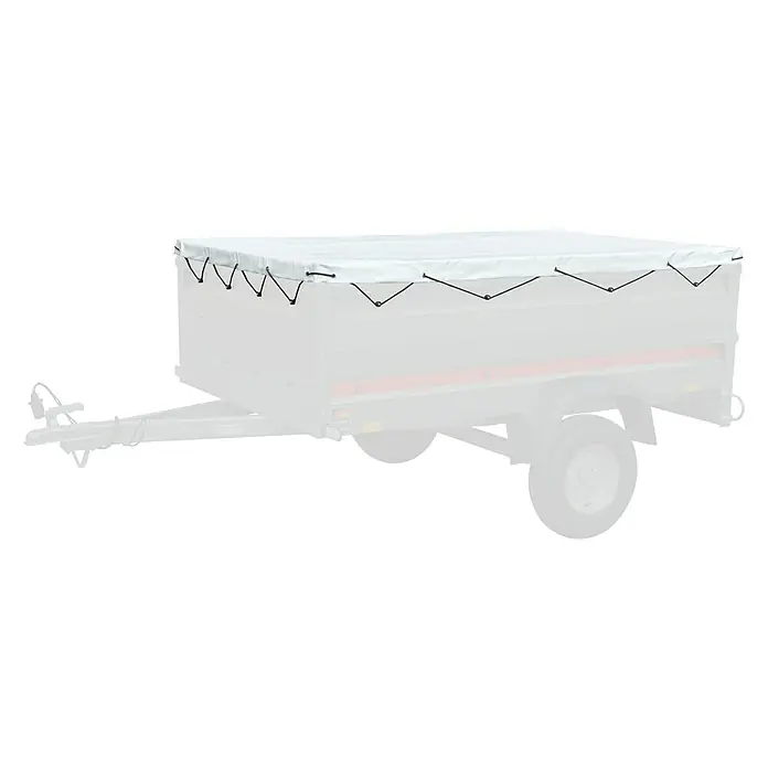 Stema Flachplane BH 7.5-20-12.1 - Passend für: Stema PKW-Anhänger BH 7.5-20-12.1 mit Kasteninnenmaß 201 x 117 cm - Anhänger mit weißer Plane, ideal für den Transport von Gütern und Gepäck. Praktisch und vielseitig einsetzbar.