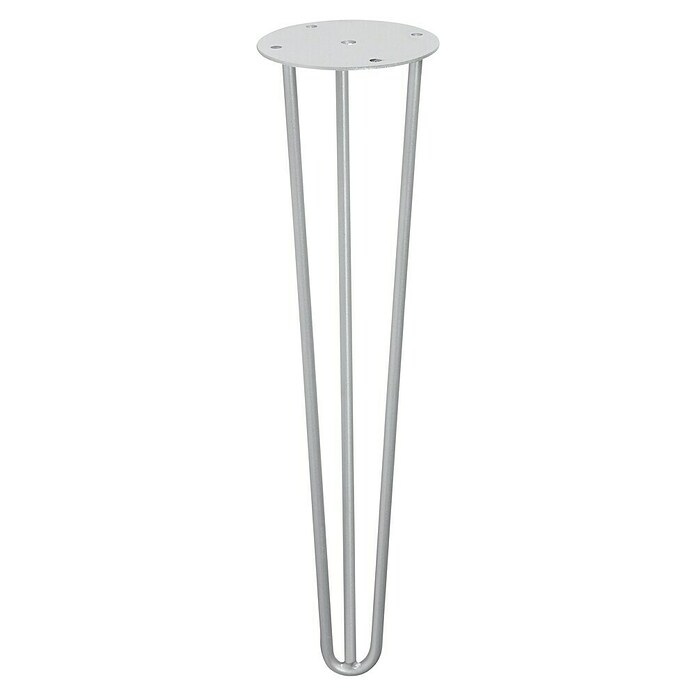 Rei Pata para muebles Tri (Ø x Al: 10 x 40 cm, Acero, Plateado) | BAUHAUS