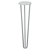 Rei Pata para muebles Tri (Ø x Al: 10 x 40 cm, Acero, Plateado) | BAUHAUS