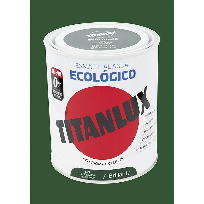 Titanlux Esmalte de color Eco (Verde mayo, 250 ml, Brillante)