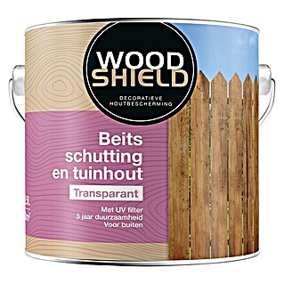 Wood Shield Houtbeits Schutting en tuinhout (Vochtregulerend, Transparant, 2,5 l)