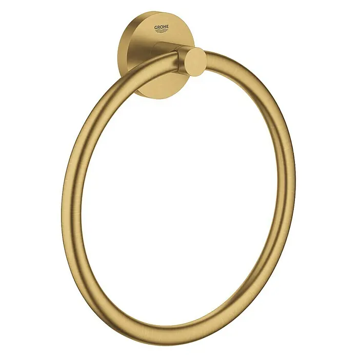 Grohe Essentials Handtuchring - Cool Sunrise, Matt - Goldener Handtuchring von Grohe für das Badezimmer. Elegantes Design zur stilvollen Aufbewahrung von Handtüchern.