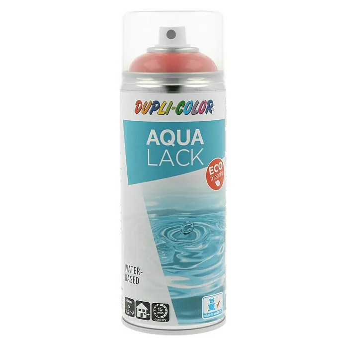 Dupli-Color Aqua Sprühlack Aqua Lack RAL 2002 - Blutorange, Glänzend, 350 ml - Sprühdose Dupli-Color Aqua Lack, wasserbasierter Lack für vielfältige Anwendungen, umweltfreundlich und schnell trocknend.