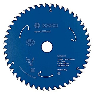 Bosch Kreissägeblatt Expert for Wood (Durchmesser: 165 mm, Bohrung: 20 mm, 48 Zähne)