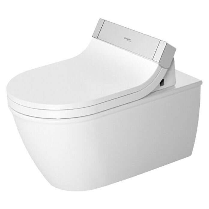 Duravit Darling New Wand-Dusch-WCMit Spülrand, Mit antibakterieller Glasur, Spülform: Tief, WC Abgang: Waagerecht, Weiß Front View