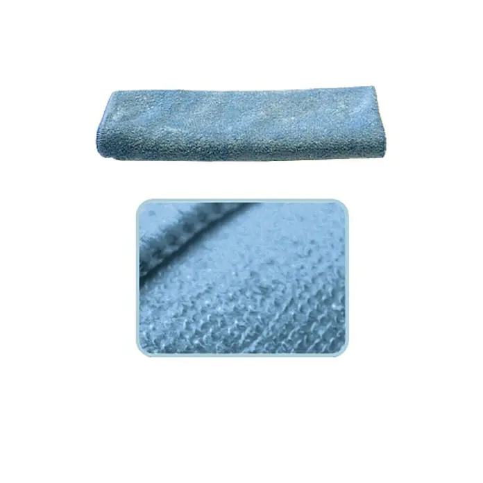 Mikrofasertuch Topline - 5 Stk., 40 x 40 cm, Mikrofaser, Blau - Blauer Mikrofasertuch zur Reinigung und zum Abstauben, ideal für verschiedene Oberflächen. Die Nahaufnahme zeigt die Textur.