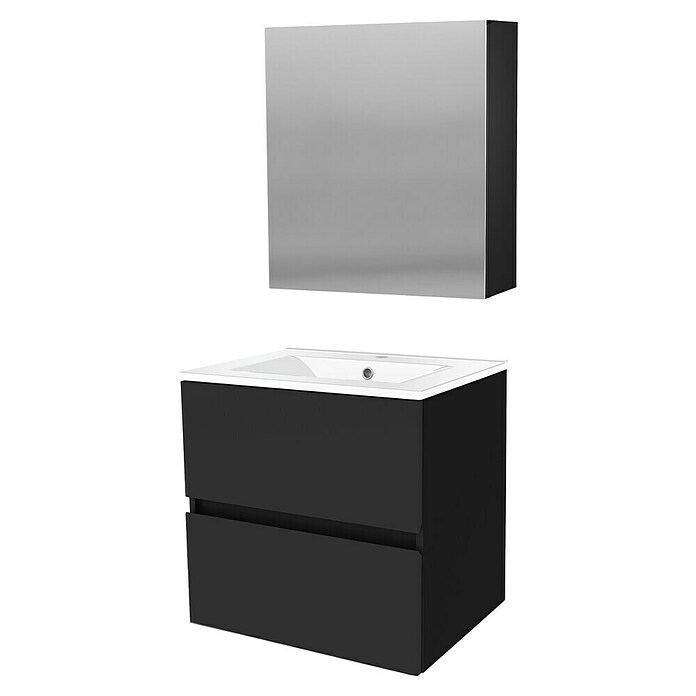 Allibert Badmeubelset Belli (60 cm, Mat zwart) | BAUHAUS