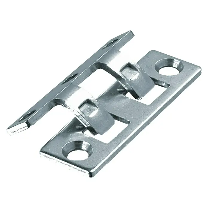Abus Scharnierseitensicherung TAS 102 - Geeignet für: Alle Türen, Edelstahl - Metallscharnier mit rechteckiger Grundplatte und versetztem Gelenkpunkt für eine sichere und stabile Verbindung.