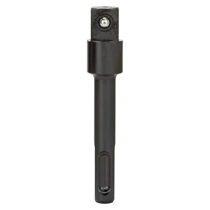 Bosch Adapter - SDS Plus, Abtriebsgröße: ½″ Vierkant - Nahaufnahme eines robusten Steckschlüsseladapters, ideal für schwere Anwendungen und professionelle Handwerker.