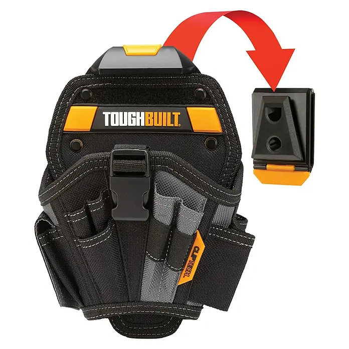 ToughBuilt ClipTech Werkzeug-Gürteltasche - L x B x H: 19 x 14 x 29 cm - ToughBuilt Werkzeugtasche mit ClipTech-System für schnelles Anbringen und Abnehmen, ideal für Handwerker.
