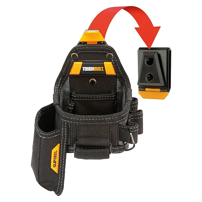 ToughBuilt ClipTech Bolsa para herramientas TB-CT-25X - L x An x Al: 110 x 180 x 250 mm, Número de bolsillos: 7 ud. - La funda portaherramientas Toughbuilt con sistema Cliptech ofrece una solución de almacenamiento versátil para herramientas y accesorios, ideal para profesionales.