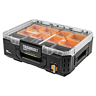 ToughBuilt StackTech Organizador de piezas pequeñas TB-B1-O-30 (An x Pr x Al: 530 x 400 x 180 mm, Plástico, Número de compartimentos: 8 ud.)