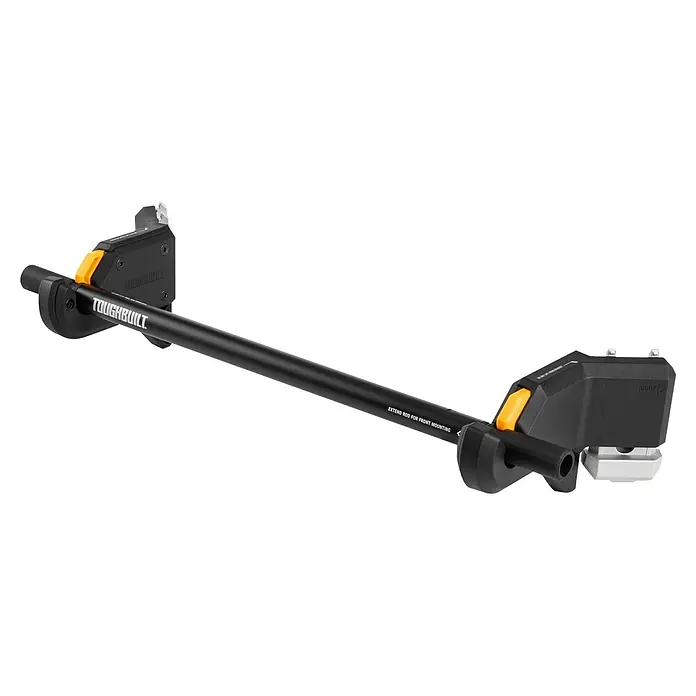 ToughBuilt StackTech Portarrollos TB-B1-A-32 - L x An x Al: 54 x 15 x 9 cm, Plástico, Negro/Amarillo - Extensión de banco de trabajo ToughBuilt TB-WB700, mostrando su diseño robusto para ampliar su espacio de trabajo.