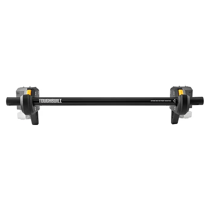 ToughBuilt StackTech Portarrollos TB-B1-A-32 - L x An x Al: 54 x 15 x 9 cm, Plástico, Negro/Amarillo - Barra de extensión de montaje frontal ToughBuilt TB-B110 para cajas de herramientas, ideal para ampliar el espacio de almacenamiento y facilitar el montaje.