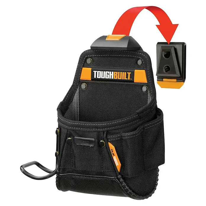 ToughBuilt ClipTech Bolsa para herramientas TB-CT-24 - L x An x Al: 115 x 252 x 50 mm, Poliéster, Soporte para el martillo - Bolsa de herramientas ToughBuilt con sistema ClipTech. El diseño robusto ofrece opciones de almacenamiento versátiles.