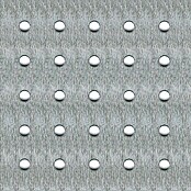 Kantoflex Aluminium plaat met ronde perforaties (500 x 250 mm, Dikte: 1,5 mm, Staal, Verzinkt)