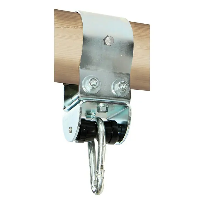 Marathon Aufhängesystem-Set - Geeignet für: Rundhölzer Ø 10 cm, Belastbarkeit: 125 kg, Kugellager - Schaukelaufhängung mit Rollen für eine reibungslose Bewegung. Die stabile Konstruktion sorgt für sicheren Halt und ein angenehmes Schaukelerlebnis.