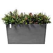 Ecopots Pflanzkasten Paris (Außenmaß (L x B x H): 100,5 x 39,6 x 51,8 cm, Kunststoff, Grau, Ausstattung Pflanzgefäß: Rollen) | BAUHAUS
