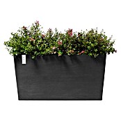 Ecopots Pflanzkasten Paris (Außenmaß (L x B x H): 100,5 x 39,6 x 51,8 cm, Kunststoff, Dunkelgrau, Ausstattung Pflanzgefäß: Rollen) | BAUHAUS