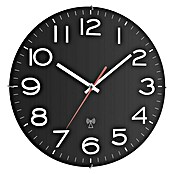 Radijski kontrolirani sat (Crna, Promjer: 31 cm)