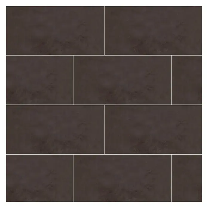 Terrassenfliese Modena - 60 x 120 x 2 cm, Chocolate/Braun, Matt - Braune, rechteckige Wandfliesen in versetztem Muster, ideal für moderne Innenräume.