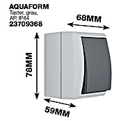 Aqua Form Feuchtraumtaster (Grau)