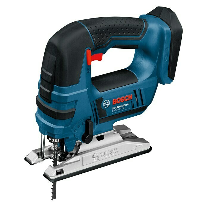 Bosch Professional Akku-Stichsäge GST 18 V-LI B18 V, Li-Ionen, Ohne Akku, Leerlaufhubzahl: 0 - 2.700 Hübe/min Left Side View