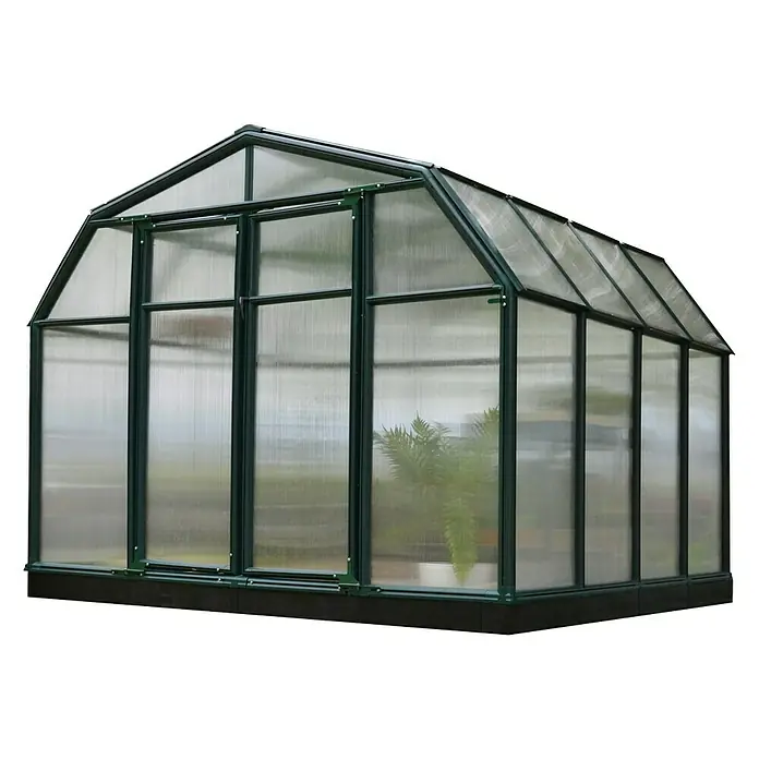 Palram – Canopia Invernadero Hobby Gardener - Medidas ext. (An x Pr): 266 x 266 cm, 6 mm, Verde - Un invernadero espacioso con un marco robusto de color verde oscuro y paredes traslúcidas para un crecimiento óptimo.