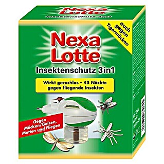 Nexa Lotte Insektenschutz 3 in 1 Set (Verdampfer + Wirkstofffläschen)