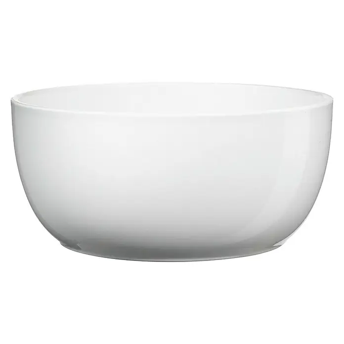 Soendgen Keramik Pflanzschale rund Basel - Außenmaß (Ø x H): 20 x 9 cm, Keramik, Weiß - Weiße Schale mit abgerundeten Seiten, ideal für Suppen, Salate oder Desserts. Vielseitige Ergänzung für jeden Tisch.
