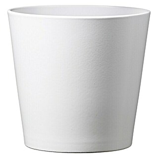 Soendgen Keramik Übertopf rund Dallas Esprit (Außenmaß (Ø x H): 10 x 8 cm, Weiß, Keramik, Matt)