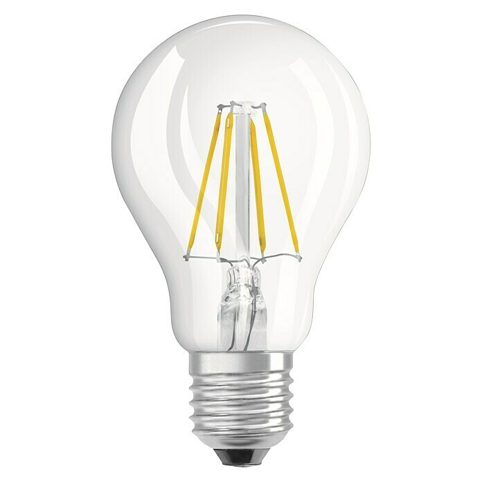 Voltolux Bombilla LED con filamento Classic A (4 W, E27, Blanco cálido, Claro)