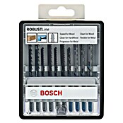 Bosch Professional Stichsägeblatt-Set Robustline (Holz/Metall/Kunststoff, 10-tlg., T-Schaft)