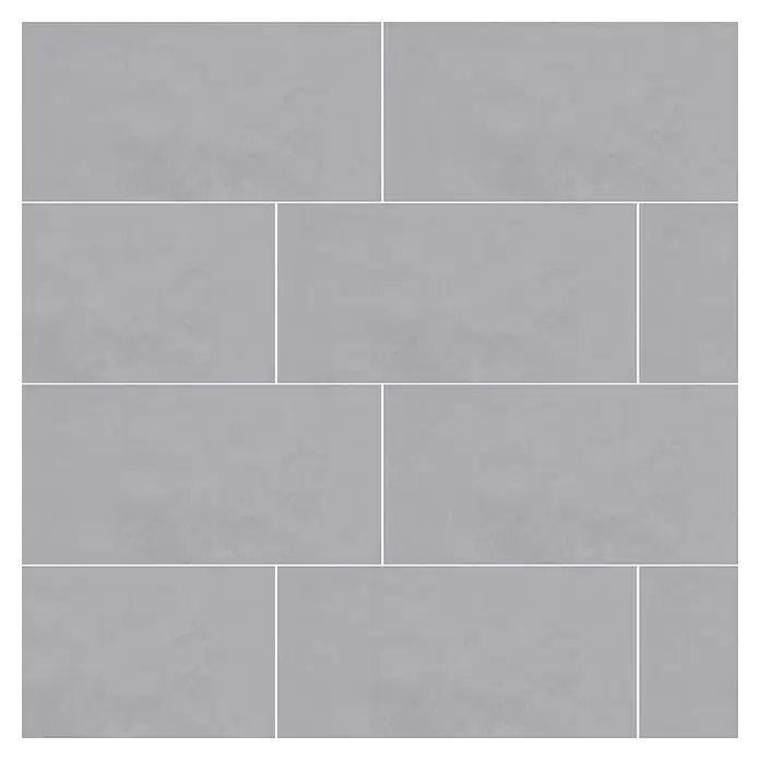 Terrassenfliese Modena - 60 x 120 x 2 cm, Dusty/Grau, Matt - Graue Fliesen in Betonoptik, versetzt angeordnet.
