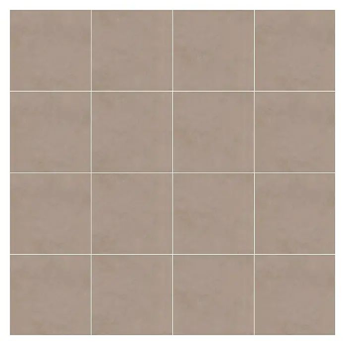 Terrassenfliese Modena - 60 x 60 x 2 cm, Mud/Beigegrau, Matt - Beige Bodenfliesen mit minimalistischem Design und quadratischer Form. Sie eignen sich ideal für moderne Innenräume.