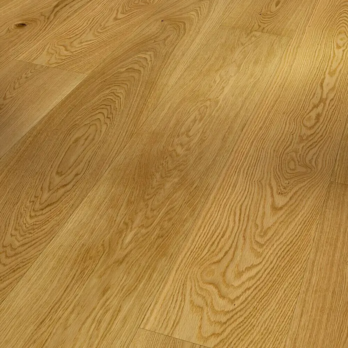 Parador Parkett Classic 3025 - Natur Eiche, Landhausdiele, 2.380 x 233 x 13 mm - Holzfußboden mit hellbrauner Maserung, ideal für moderne Innenräume. Robuste und stilvolle Bodenbelagslösung für Wohn- und Geschäftsräume.