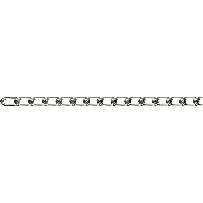 Stabilit Ringkette Meterware - 2,5 mm, Vernickelt - Ansicht von oben