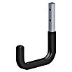 Kantoflex Coaxis Haken (115 x 140 mm, Aluminium, Gummiert, Traglast: Max. 30 kg, Passend für: Coaxis Profile)