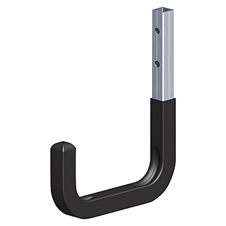 Kantoflex Coaxis Haken (80 x 120 mm, Aluminium, Gummiert, Traglast: 35 kg, Passend für: Coaxis Profile)