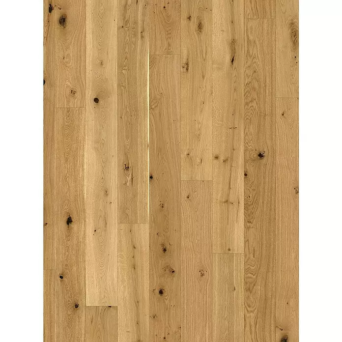 Parador Parkett Classic 3025 - Eiche gebürstet, Landhausdiele, 2.200 x 185 x 13 mm - Helle Natur-Eichendielen mit ausgeprägter Maserung und Ästen, ideal als Bodenbelag.