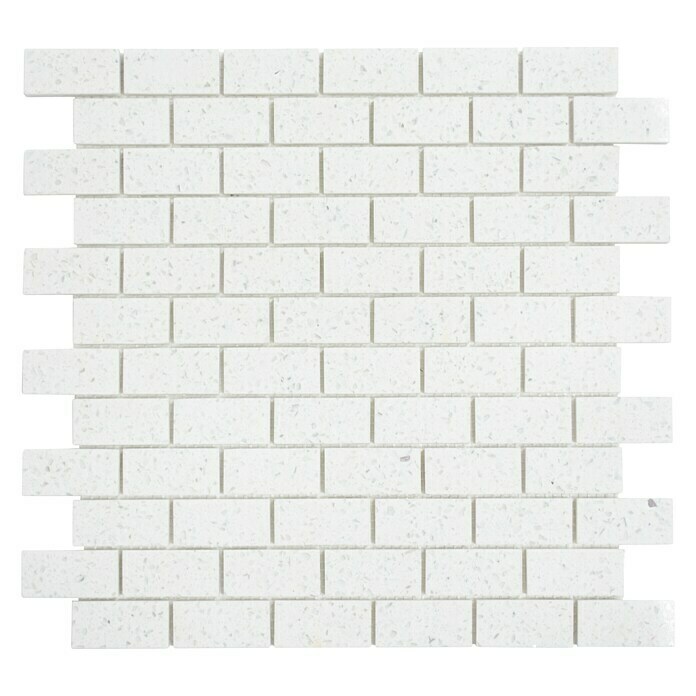 Mozaïektegel Brick Artifical XCM ASMB1 (32,5 x 30 cm, Wit, Gepolijst)