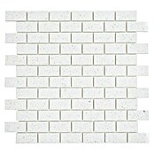 Mosaikfliese Brick Artifical XCM ASMB1 (32,5 x 30 cm, Weiß, Poliert)
