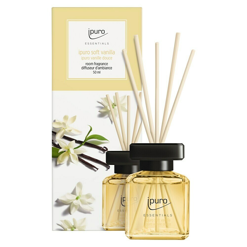 Ipuro Raumduft Essentials, 500 Ml, Nachfüller, Mit Stäbchen, Cotton