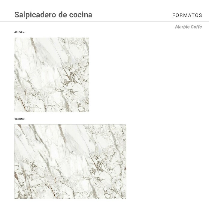 Panel salpicadero de cocina Marble (L x An: 60 x 60 cm, Café) | BAUHAUS